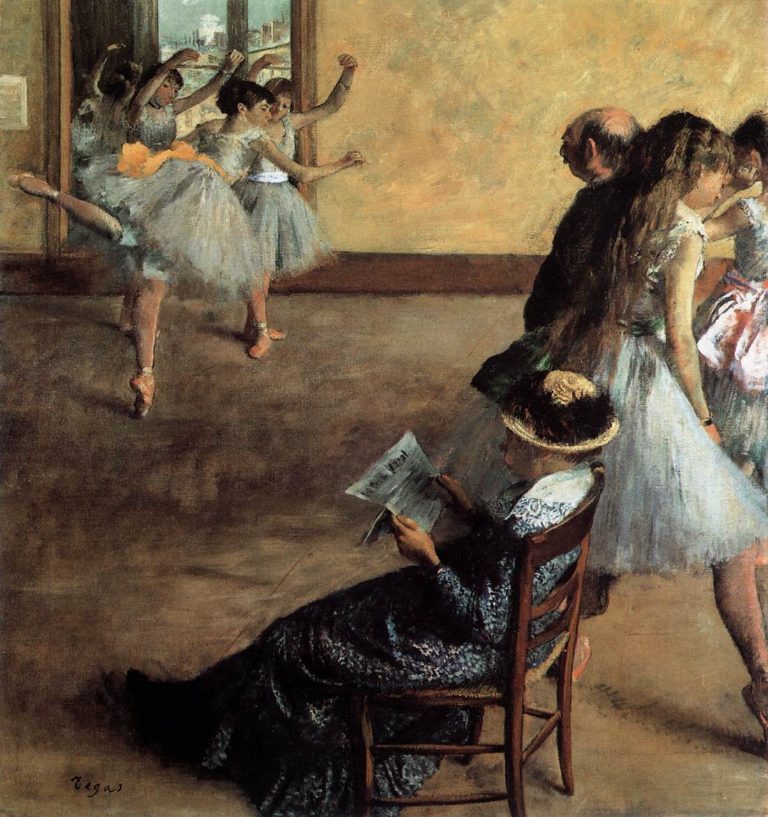 Ballet Class by DEGAS, Edgar