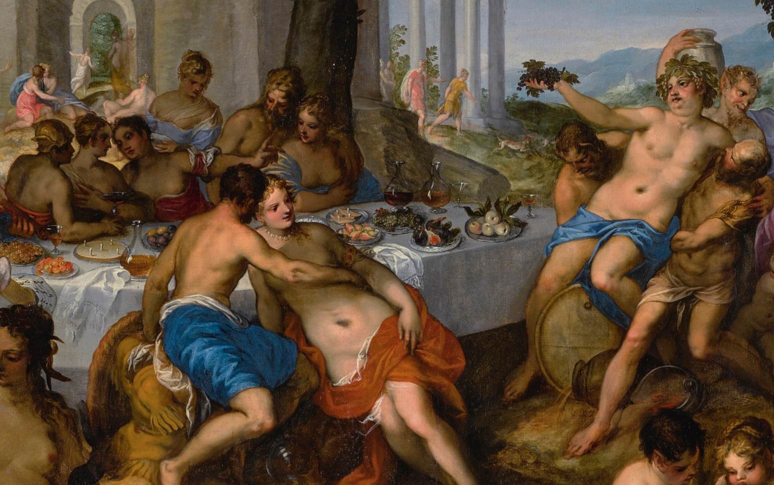 Feast of the Gods (detail) by