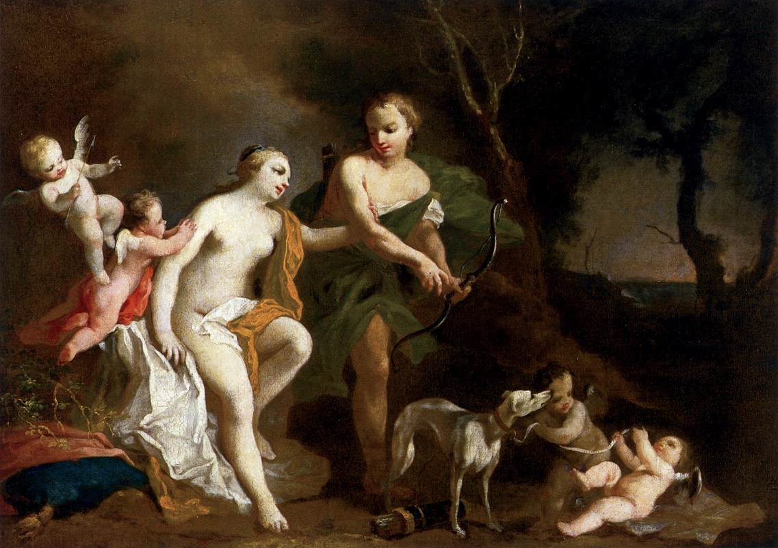 Venus and Adonis by AMIGONI, Jacopo