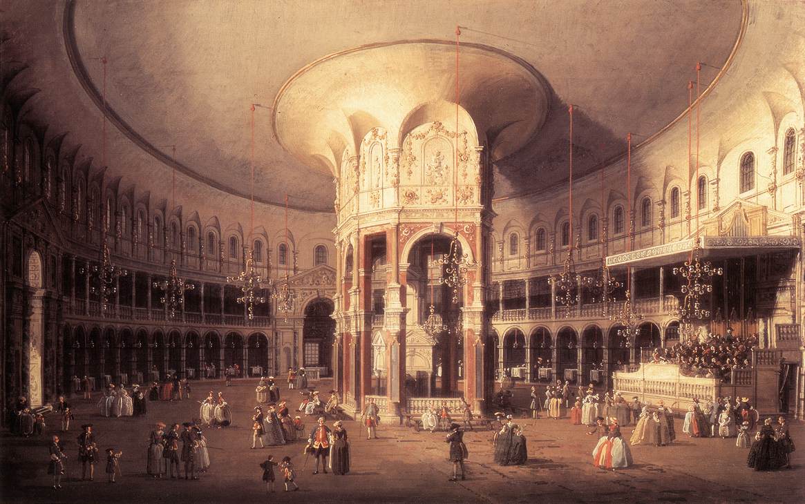 London: Ranelagh, Interior of the Rotunda by CANALETTO