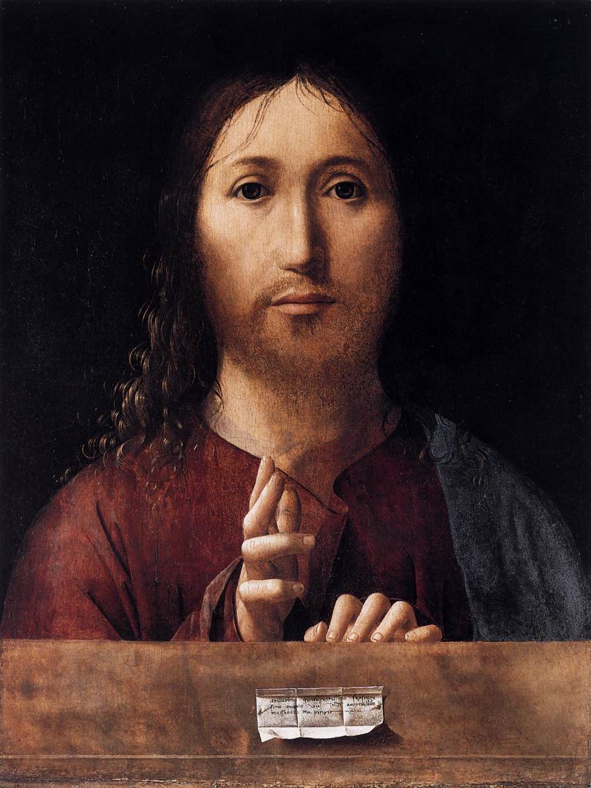 Salvator Mundi by ANTONELLO da Messina