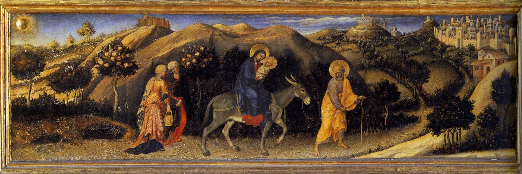 Rest during the Flight into Egypt by GENTILE DA FABRIANO