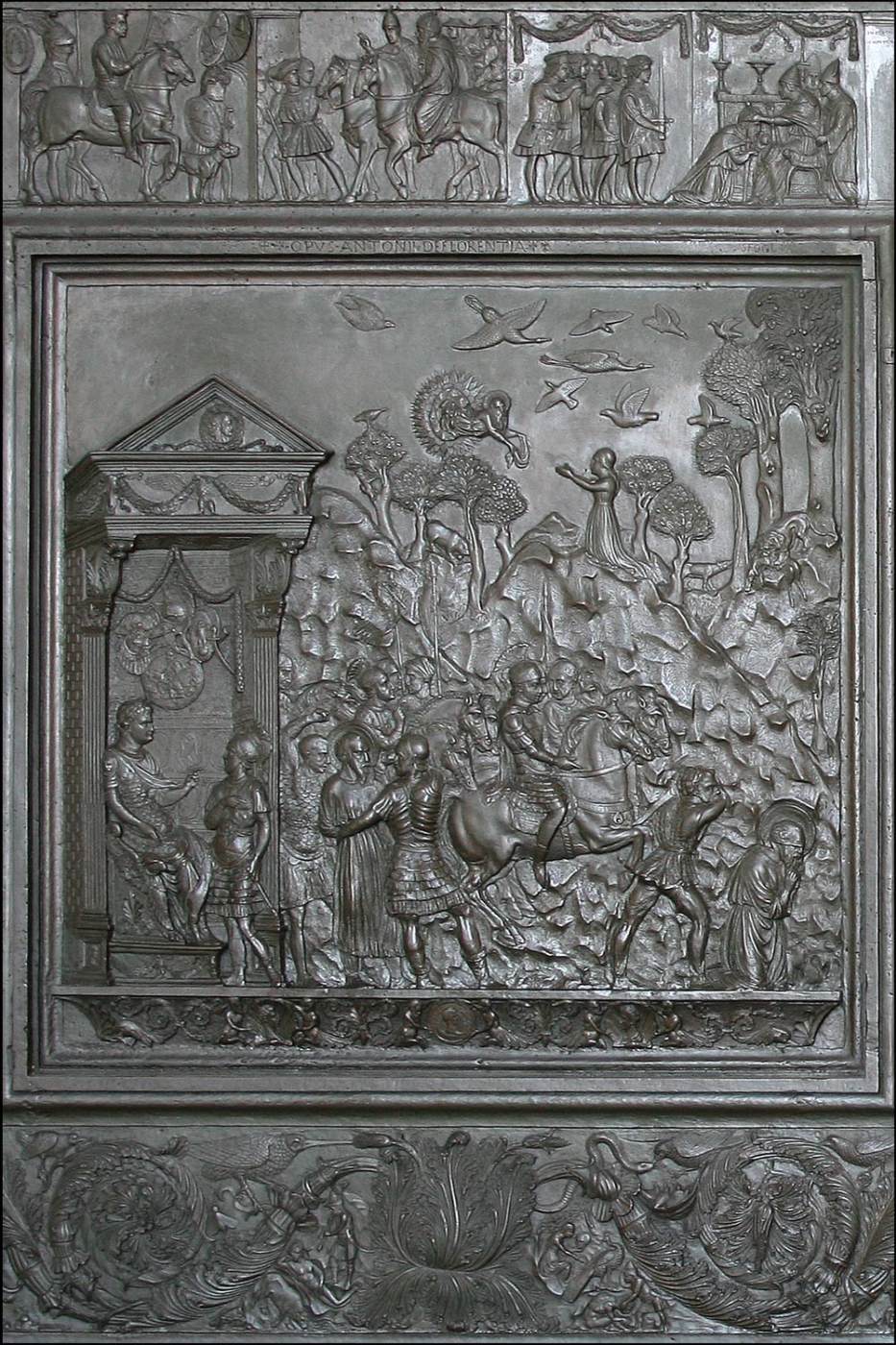 Bronze door: Beheading of St Paul by