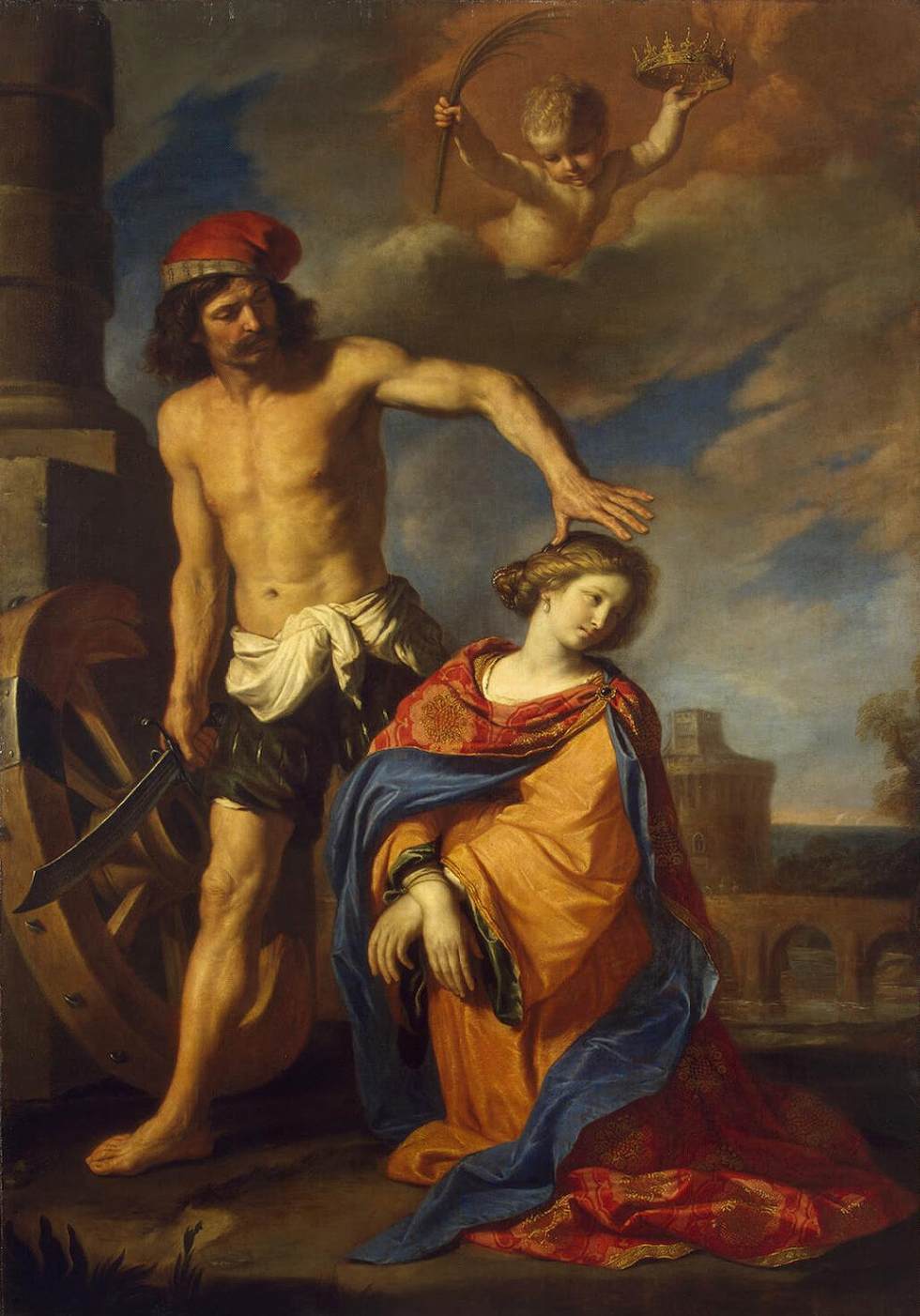 Martyrdom of St Catherine by GUERCINO