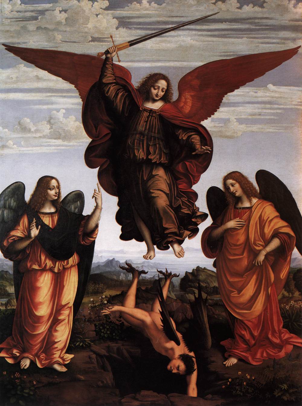 The Three Archangels by OGGIONO, Marco d’