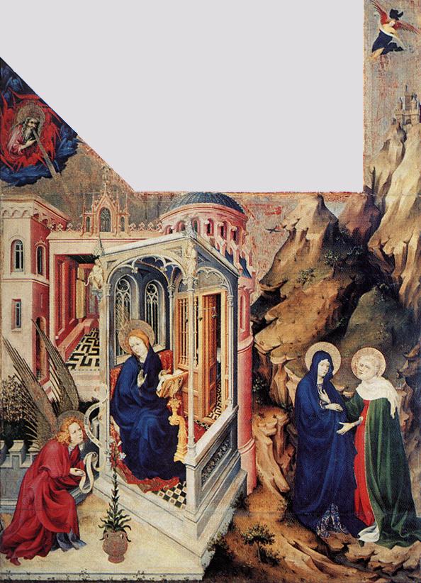 The Annunciation and the Visitation by BROEDERLAM, Melchior