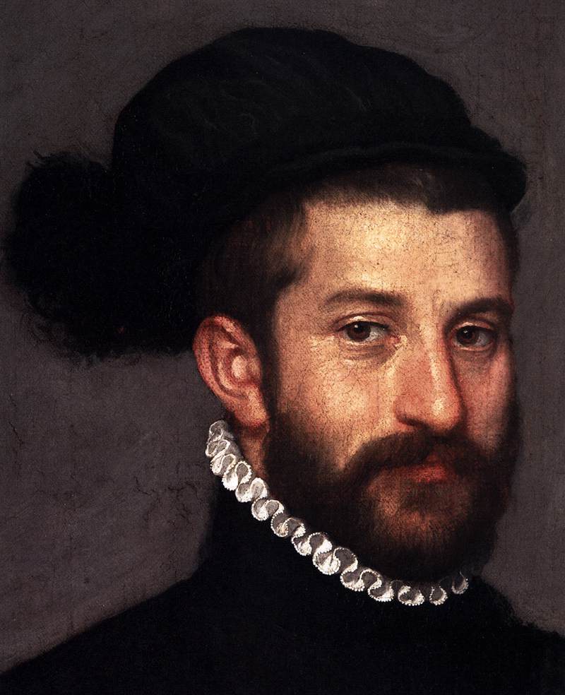 The Black Knight (detail) by MORONI, Giovanni Battista