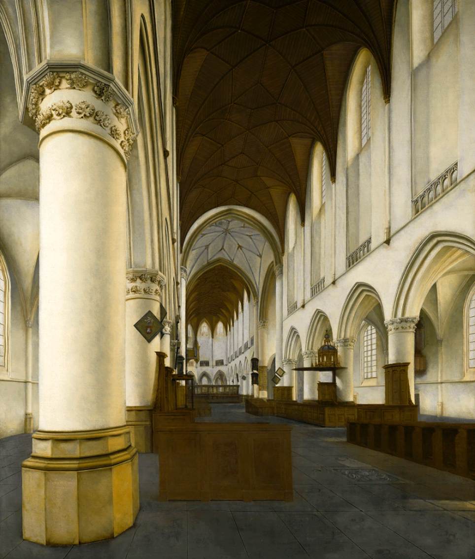 Interior of Saint Bavo's Church in Haarlem by NICKELEN, Isaak van