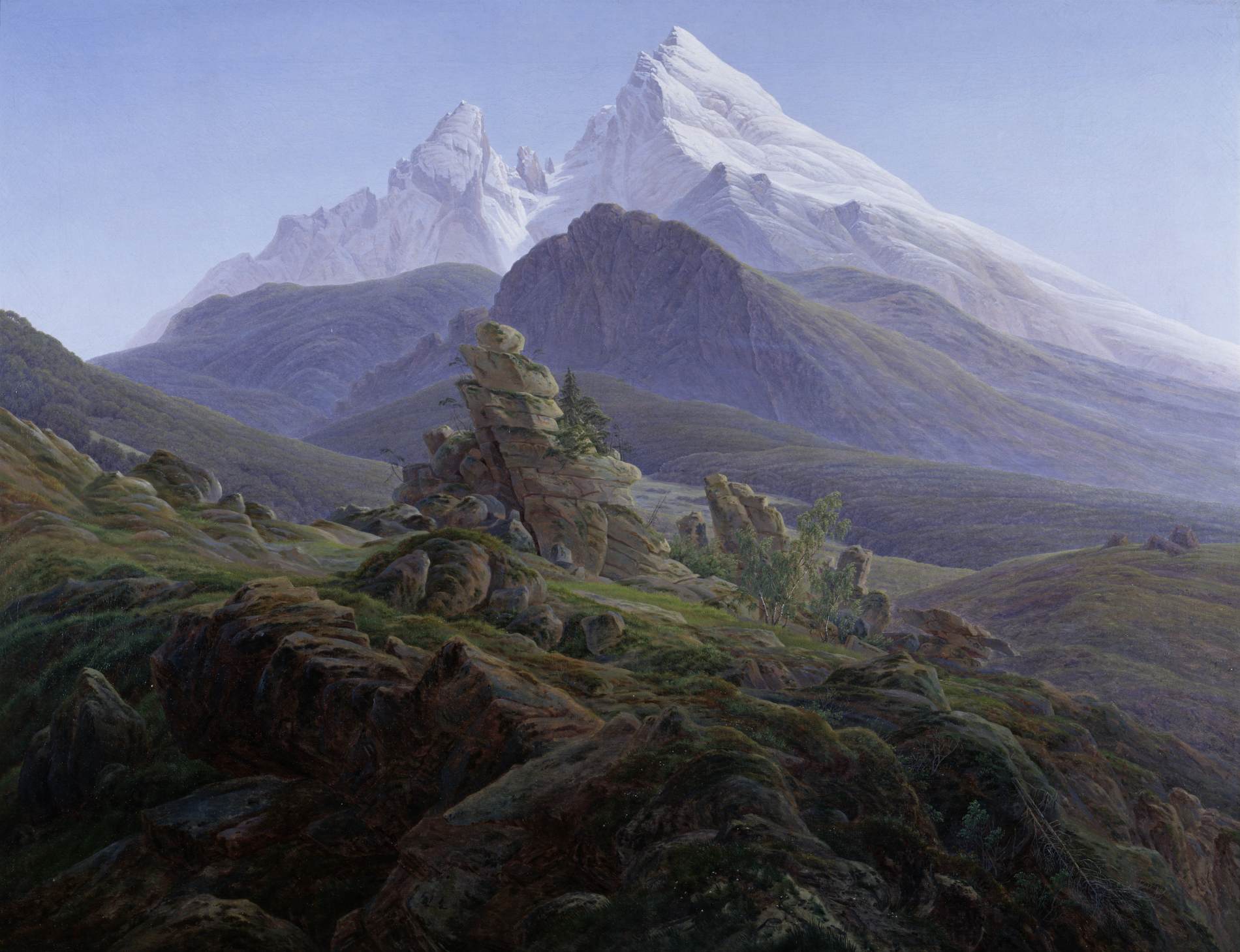 The Watzmann by FRIEDRICH, Caspar David