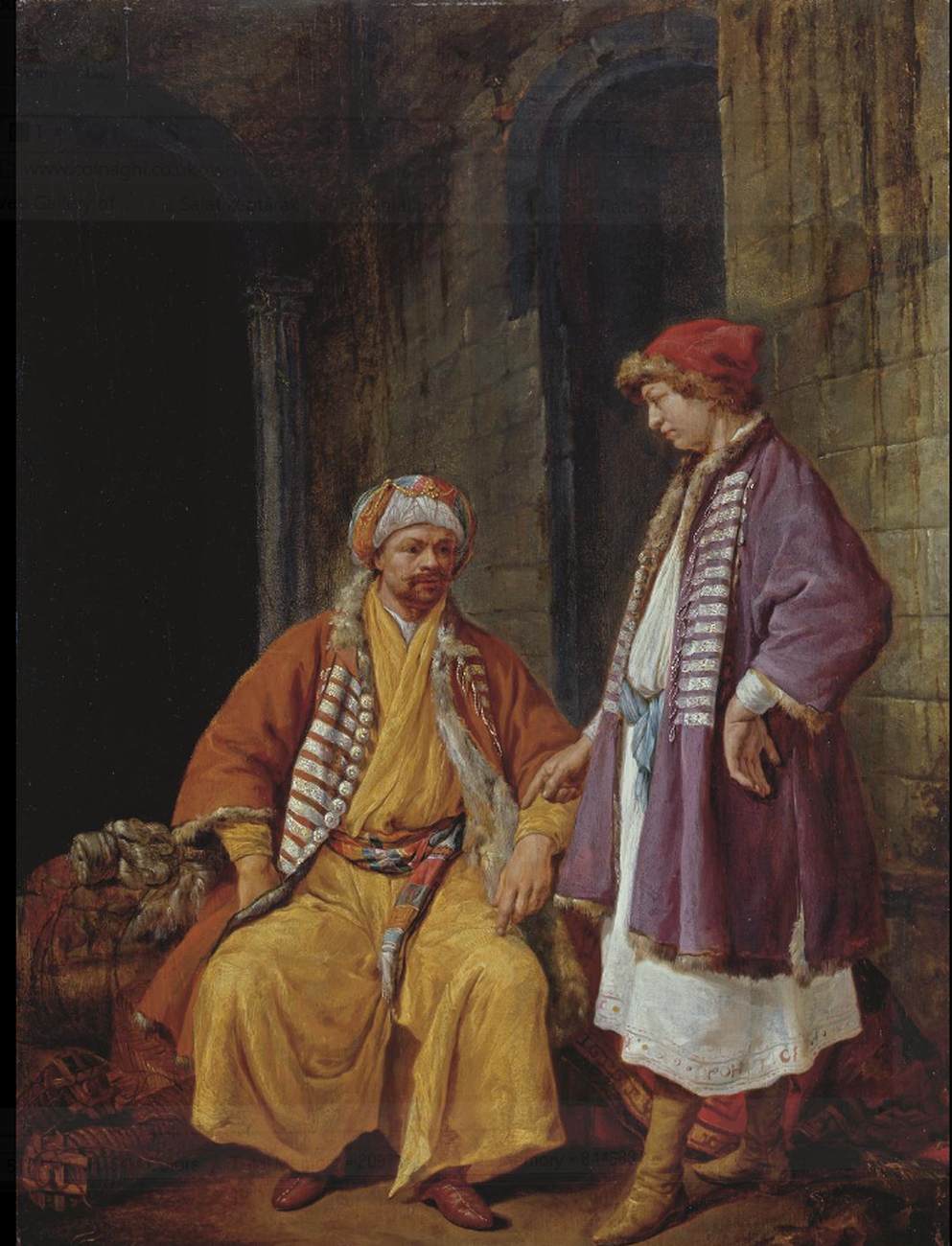 Two Oriental Merchants Conversing by TOORENVLIET, Jacob