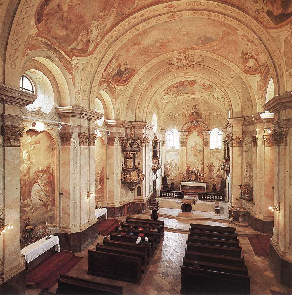 Interior of the Church by MAULBERTSCH, Franz Anton