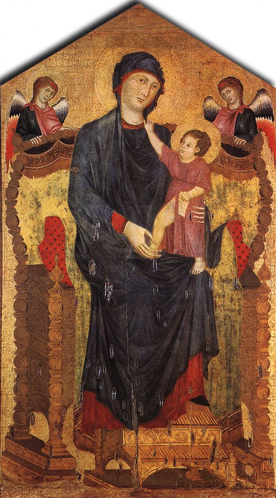 Madonna Enthroned with the Child and Two Angels by CIMABUE