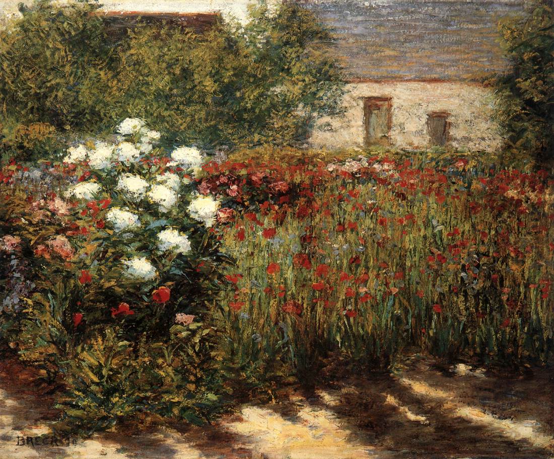 Garden at Giverny by BRECK, John Leslie