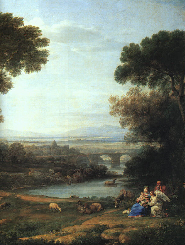 Landscape with the Rest on the Flight into Egypt (detail) by