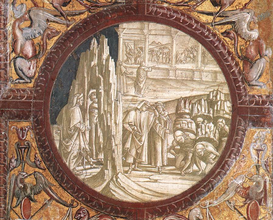 Dante and Virgil Entering Purgatory by SIGNORELLI, Luca