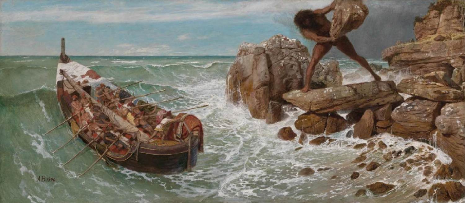 Odysseus and Polyphemus by BÖCKLIN, Arnold