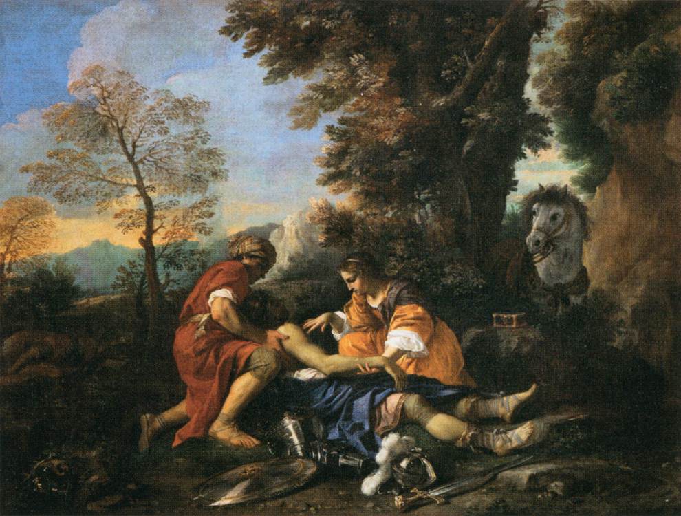 Tancred Revived by Erminia and Vafrine after the Combat with Argantes by MOLA, Pier Francesco