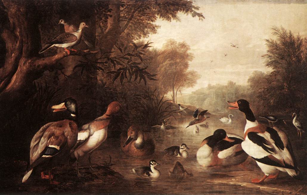 Landscape with Ducks by BOGDÁNY, Jakab