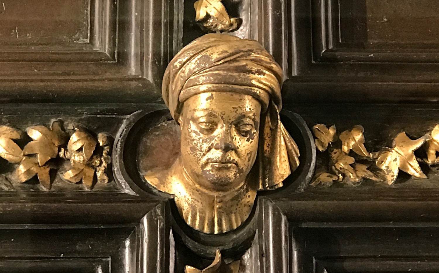 North Doors: Self-Portrait by GHIBERTI, Lorenzo