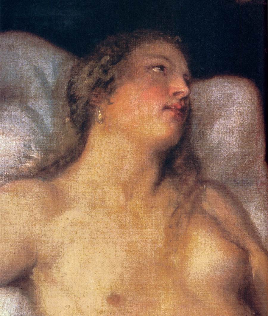 Danaë with a Nurse (detail) by TIZIANO Vecellio