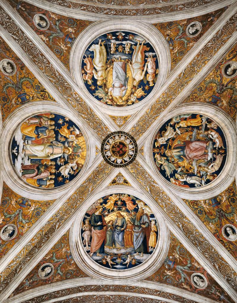 Ceiling with four medallions by PERUGINO, Pietro