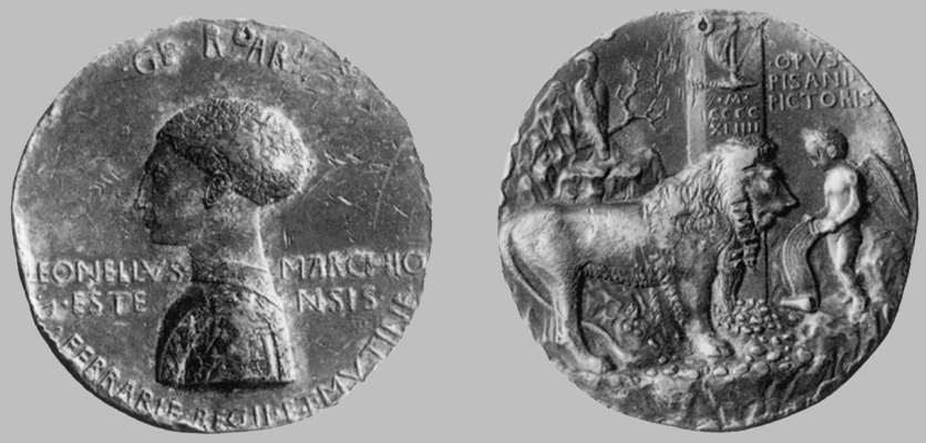 Medal of Leonello d'Este (obverse and reverse) by