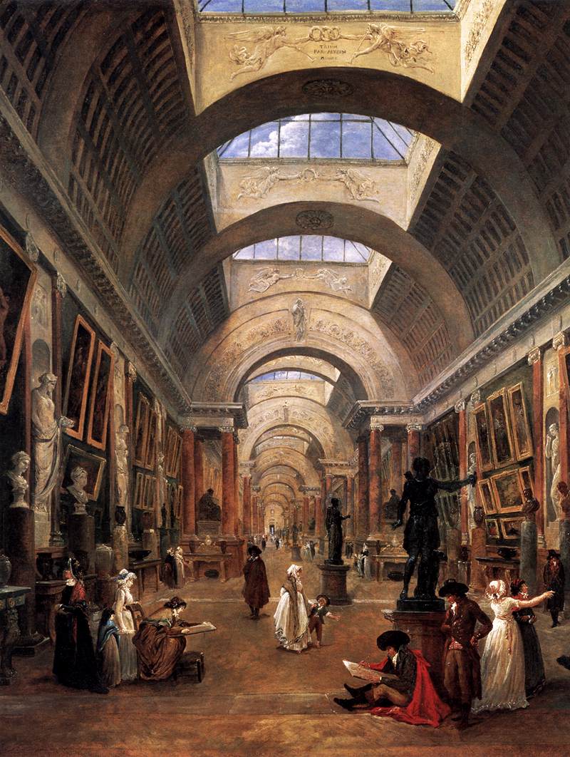 Design for the Grande Galerie in the Louvre (detail) by ROBERT, Hubert