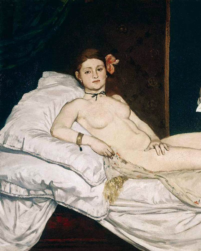 Olympia (detail) by MANET, Edouard