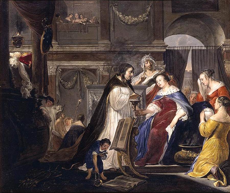 Commemoration of King Mausolus by Queen Artemisia by HOUBRAKEN, Arnold