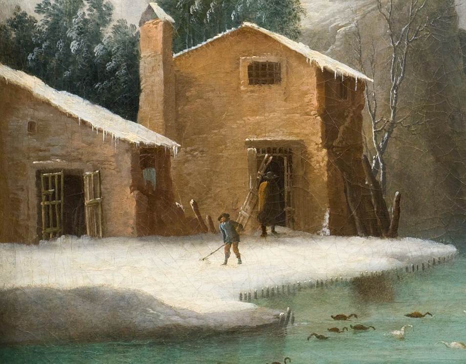 Winter Landscape (detail) by FOSCHI, Francesco