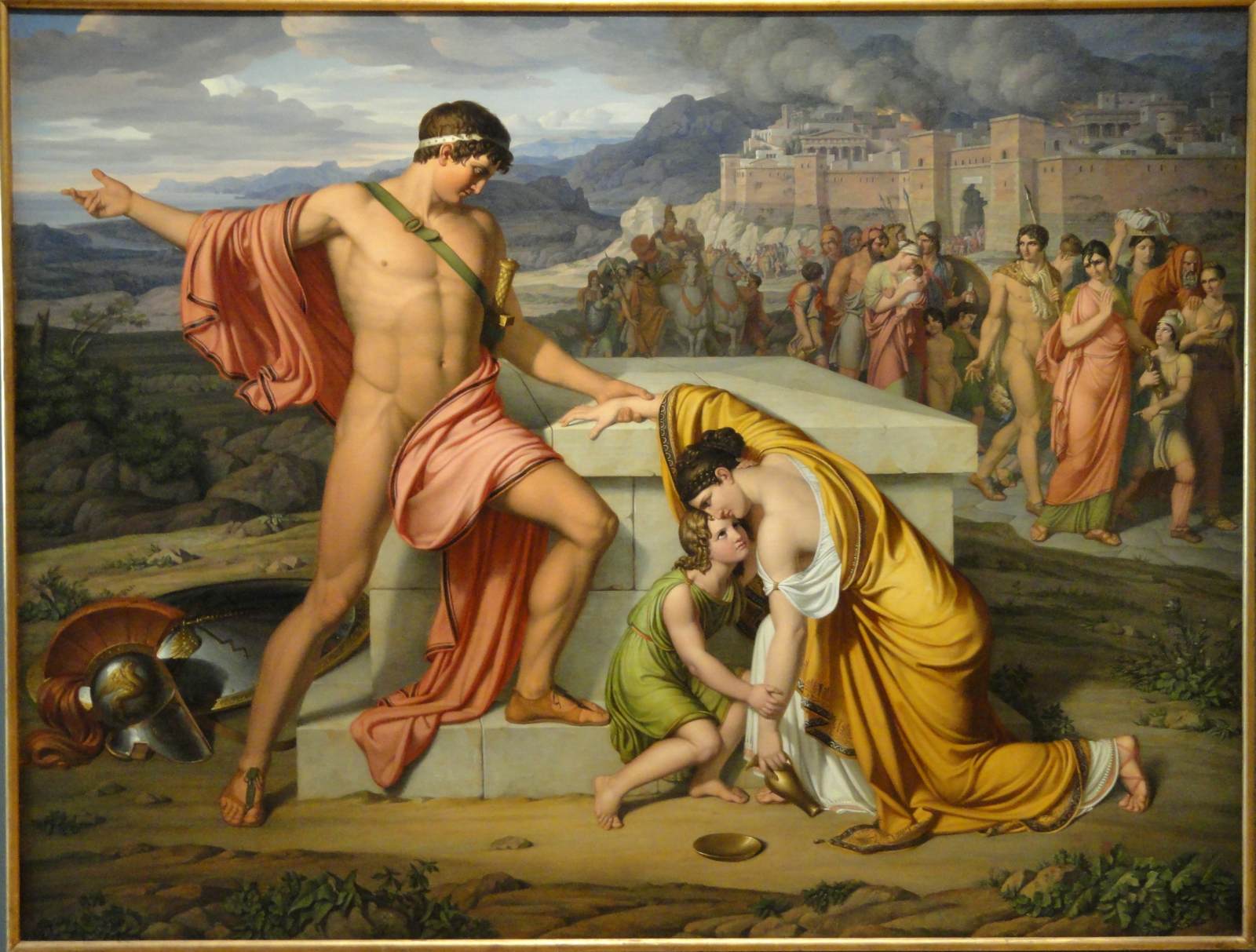 Pyrrhus and Andromache at Hector's Tomb by