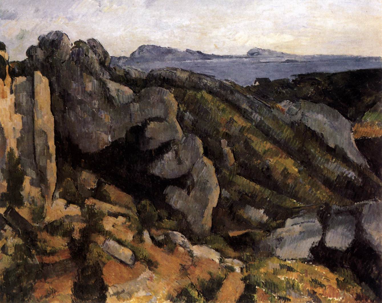 Rocks at L'Estaque by CÉZANNE, Paul