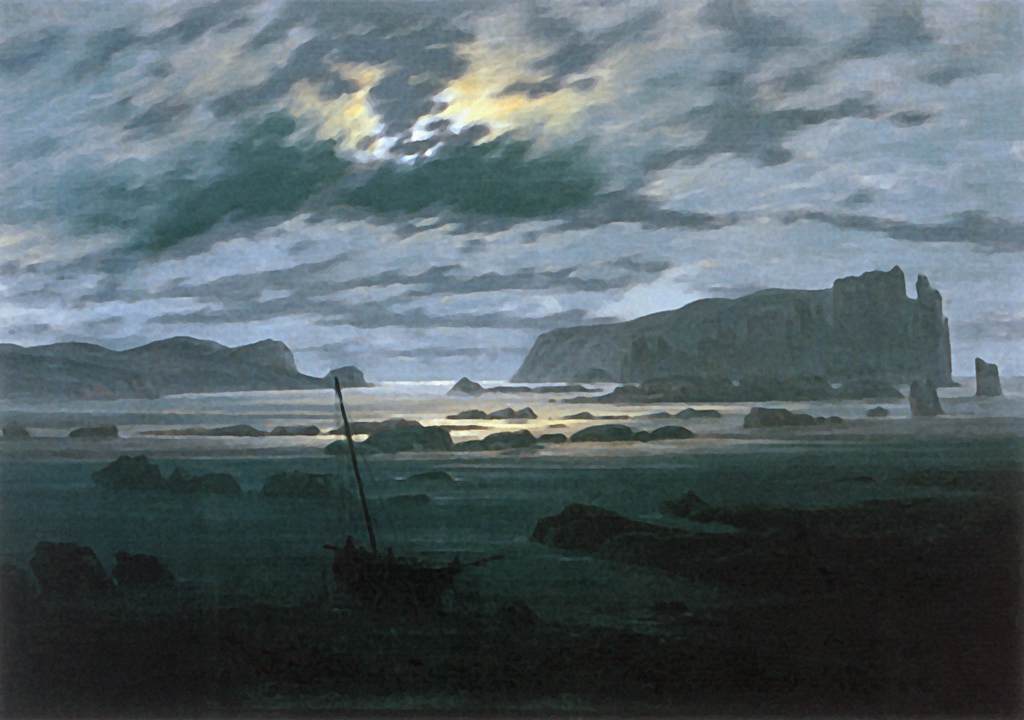 The North Sea in Moonlight by FRIEDRICH, Caspar David