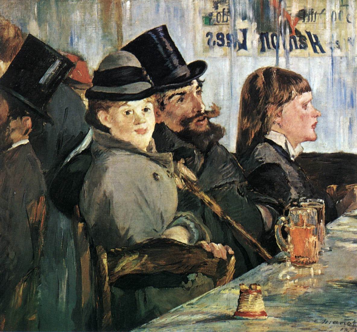 At the Café by MANET, Edouard