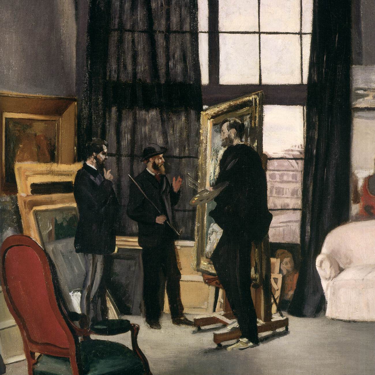 The Artist's Studio (detail) by BAZILLE, Jean-Frédéric