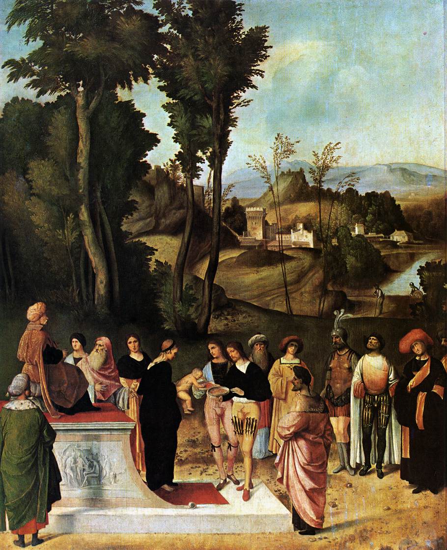 Moses Undergoing Trial by Fire by GIORGIONE