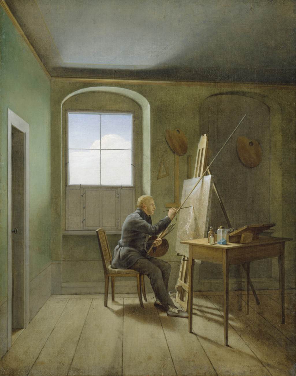 Caspar David Friedrich in his Studio by KERSTING, Georg Friedrich