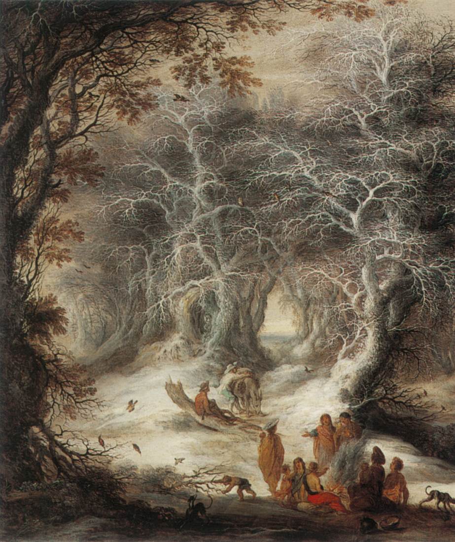 Winter Landscape with Gypsies by LEYTENS, Gysbrecht