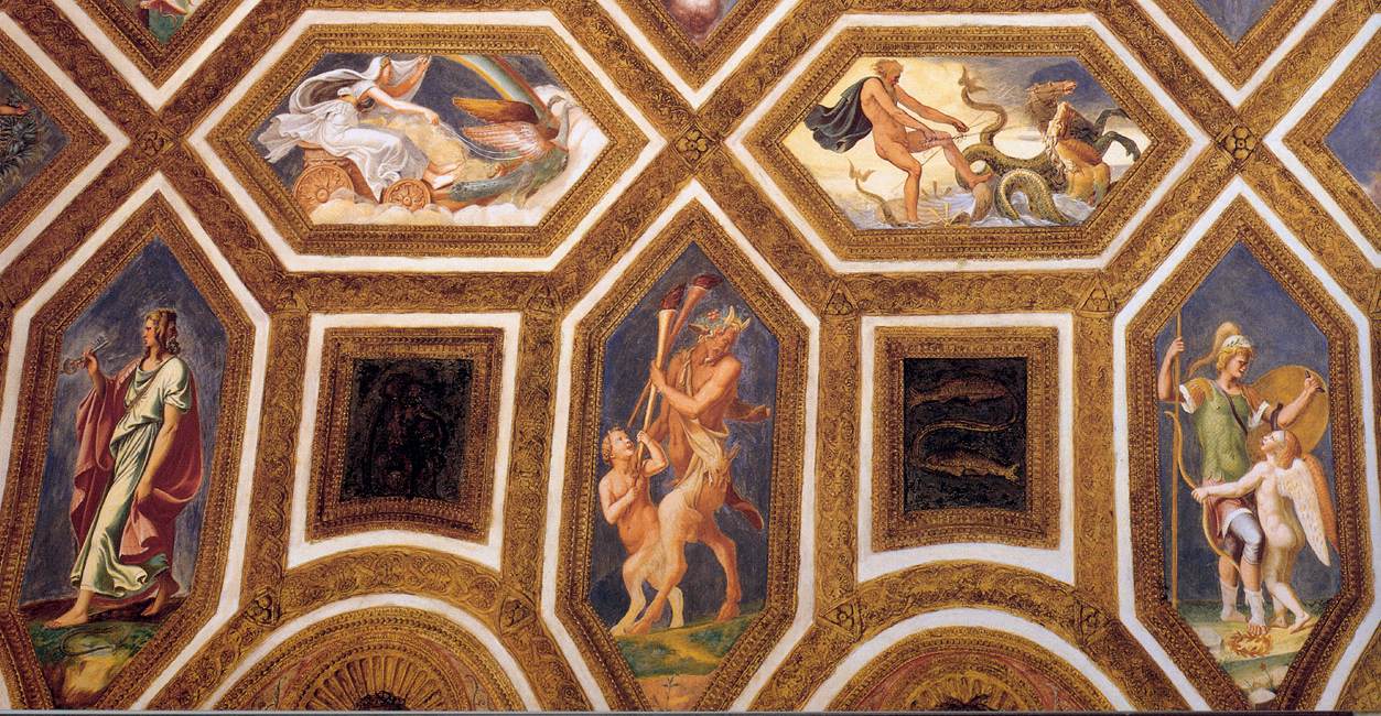 Ceiling decoration (detail) by GIULIO ROMANO