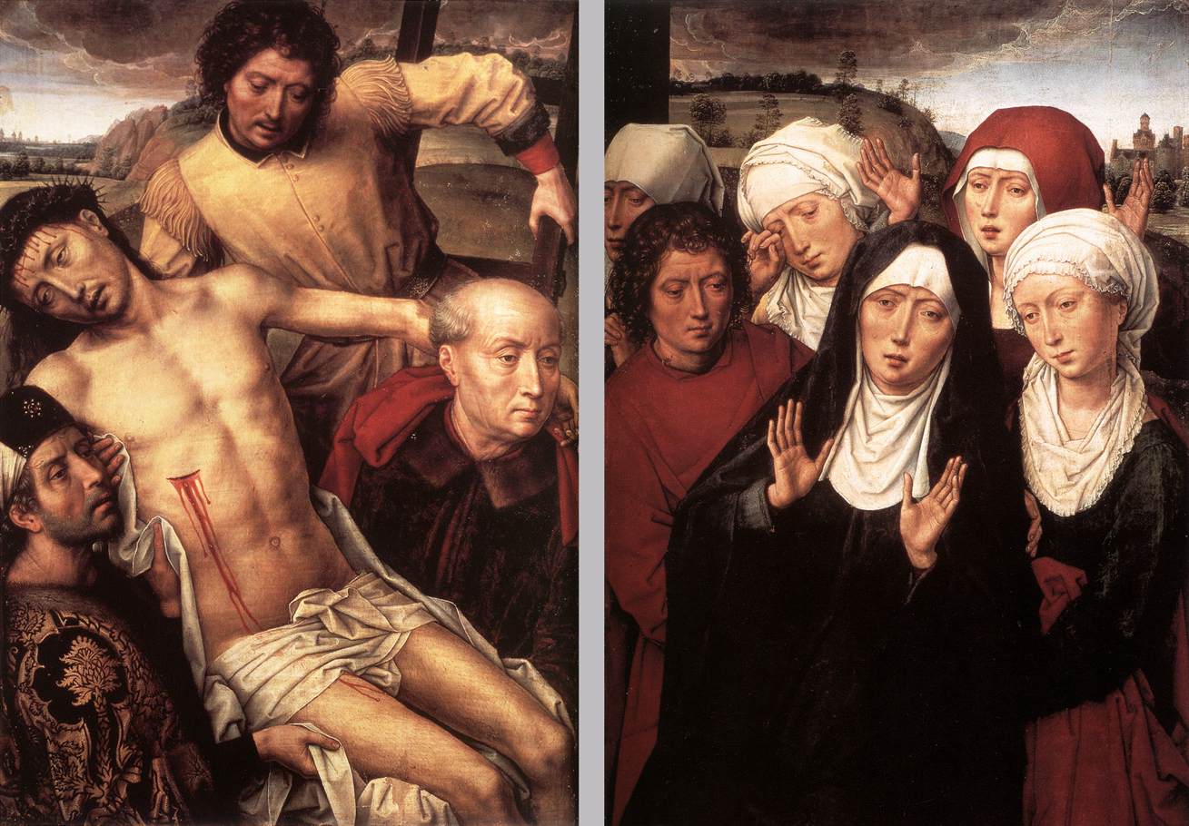 Diptych with the Deposition by MEMLING, Hans