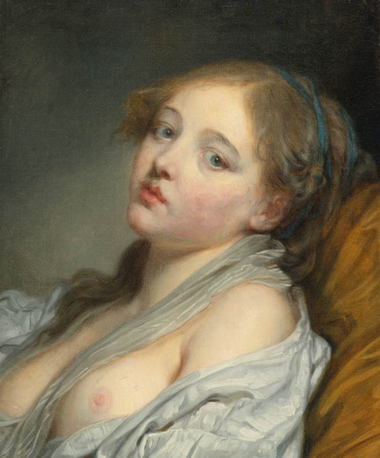 Bust of Young Woman (La Reveuse) by GREUZE, Jean-Baptiste