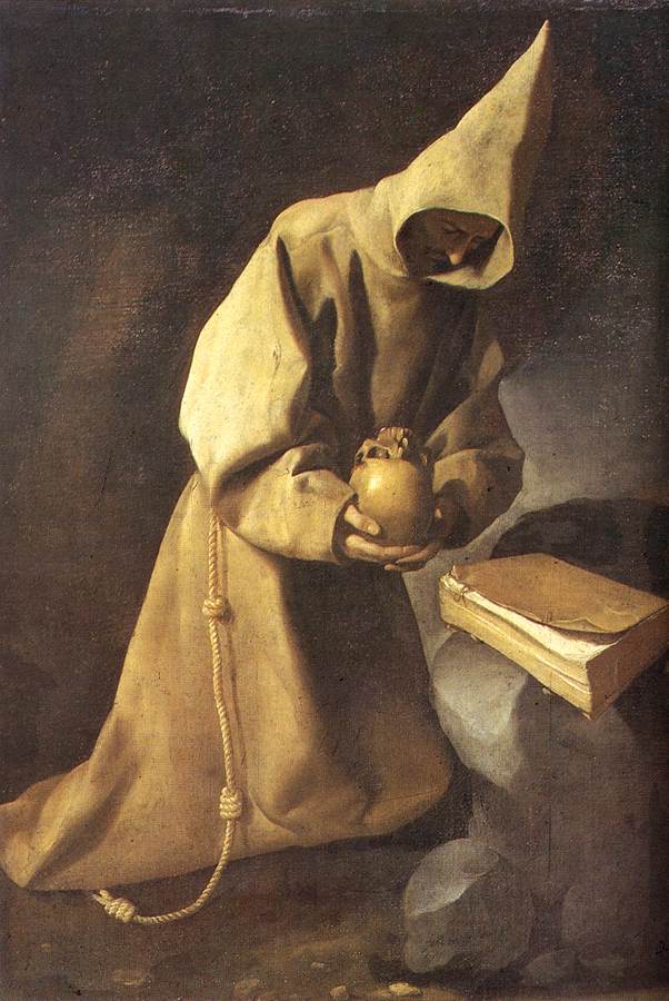 Meditation of St Francis by ZURBARÁN, Francisco de