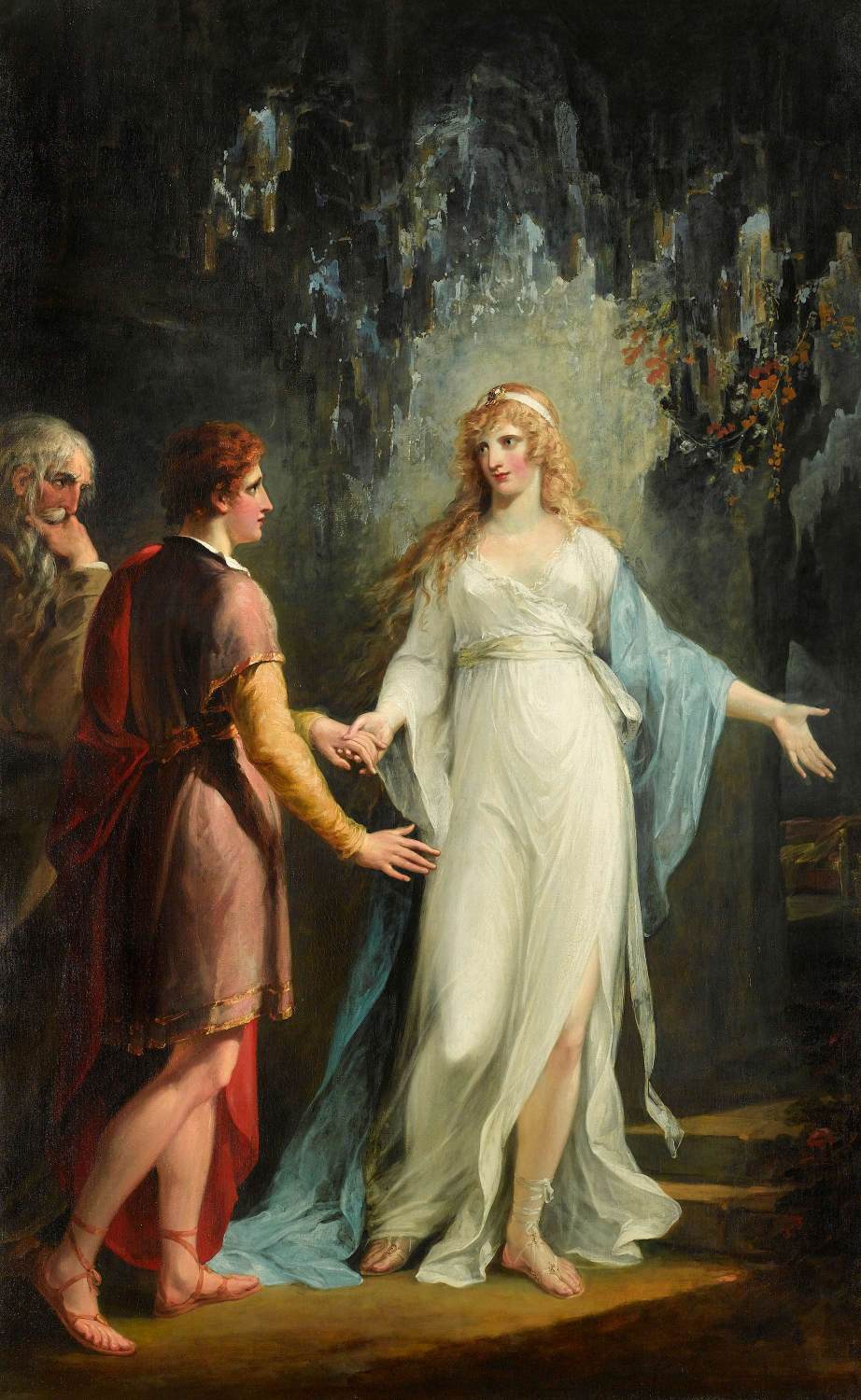 Calypso receiving Telemachus and Mentor in the Grotto by