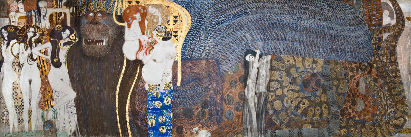 Beethoven Frieze: centre wall by KLIMT, Gustav