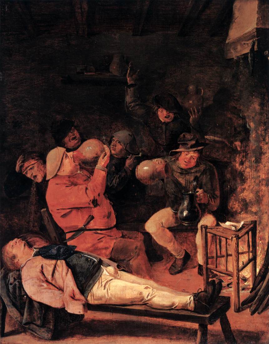 Drunken Peasant in a Tavern by