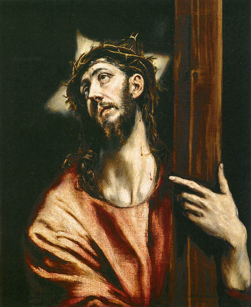 Christ Holding the Cross by GRECO, El