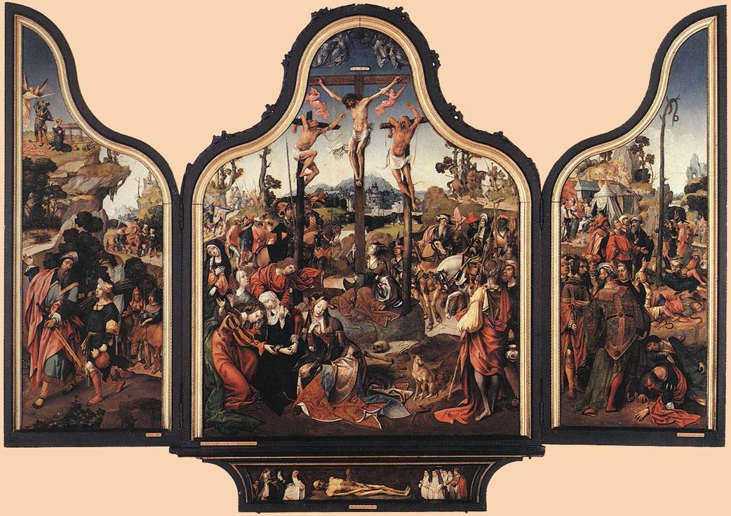 Crucifixion Altarpiece by ENGEBRECHTSZ., Cornelis