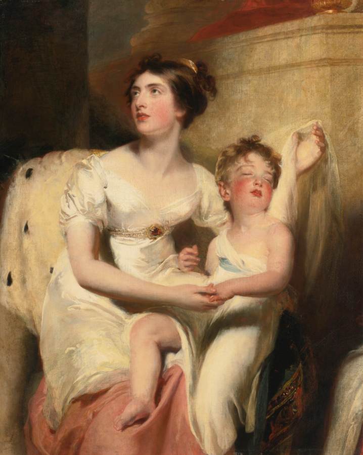 Portrait of Anne, Countess of Charlemont and her Son James by