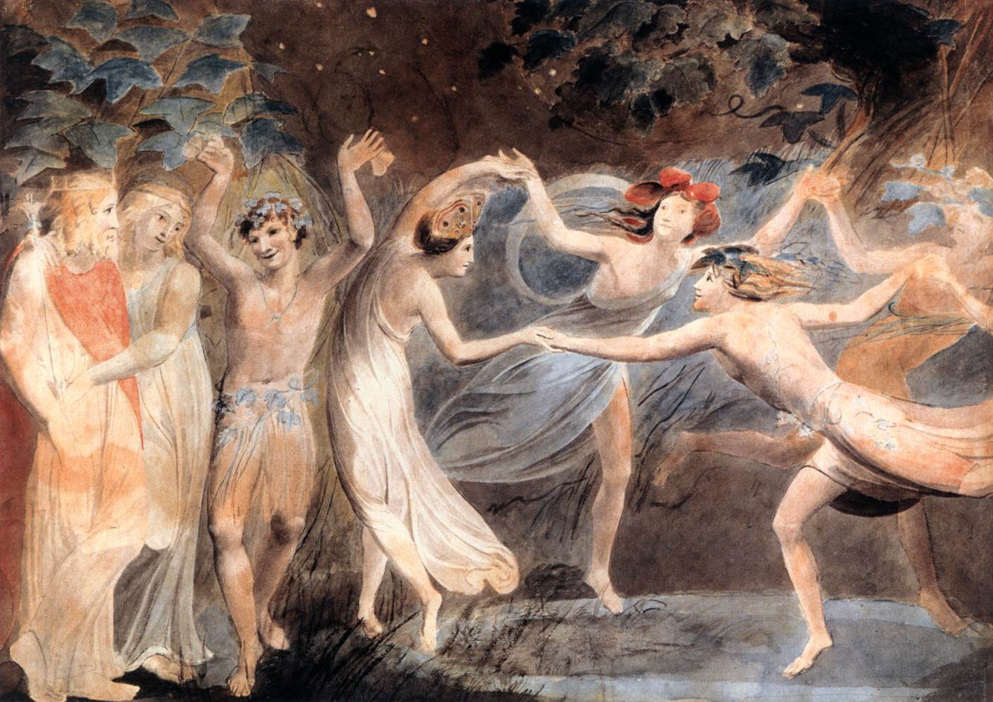 Oberon, Titania and Puck with Dancing Fairies by