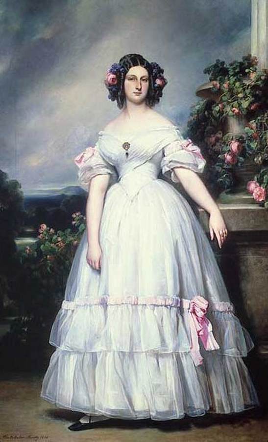 Portrait of Princess Clementine of Orléans by WINTERHALTER, Franz Xaver